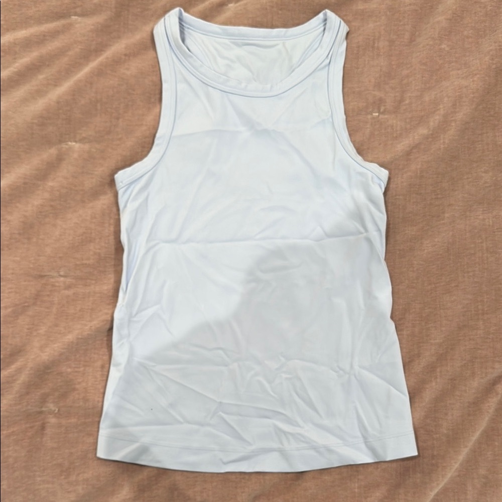 Lululemon Pale Blue Fitted Tank Top Athletic